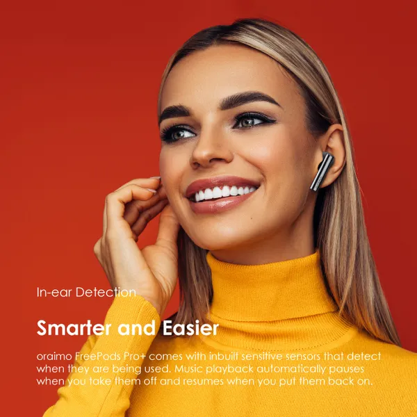 Oraimo Freepods Pro+ Hybrid ANC True Wireless Earbuds E108DC - Image 2