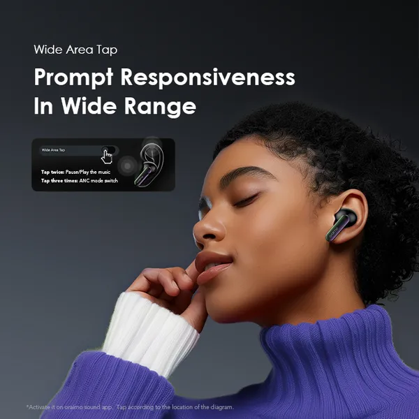 Oraimo SpaceBuds ANC True Wireless Earbuds Customized Voice Prompt OTW-630 - Image 6