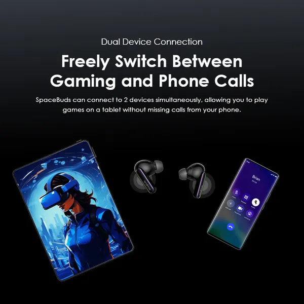 Oraimo SpaceBuds ANC True Wireless Earbuds Customized Voice Prompt OTW-630 - Image 5